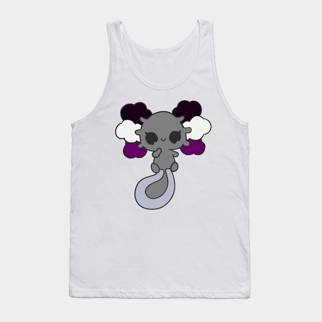 Asexual Axolotl Tank Top by LaainStudios